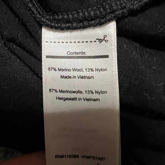 Smartwool Dress Womens Medium Merino Wool Blend Sport Tank Dress Black - Picture 7 of 7